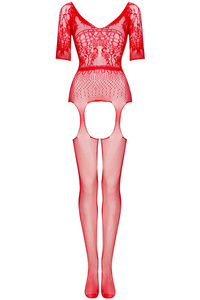 Luxury Red Lace Bodystocking Courtney – Chic and Allure