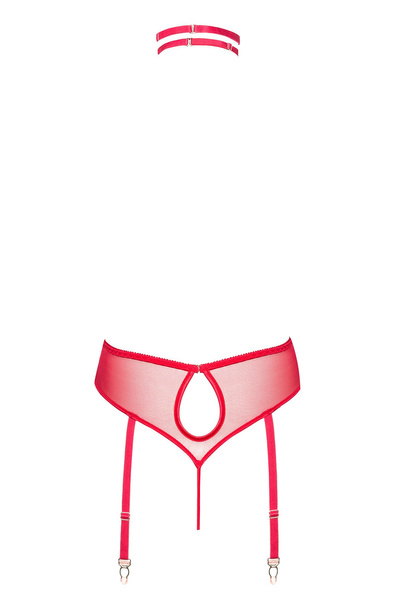 ADELAIDE TEDDY CHERRY - Sensual Lace Bodysuit