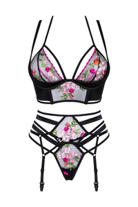 Floral Pattern Lingerie Set Joanna – Erotic Luxury