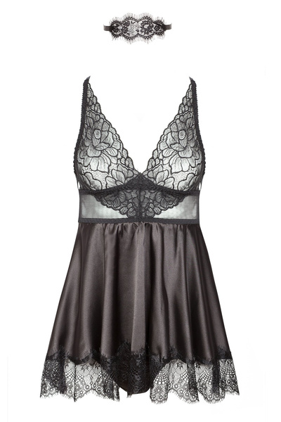 Sensual Black Chemise Eve – Elegance and Refinement