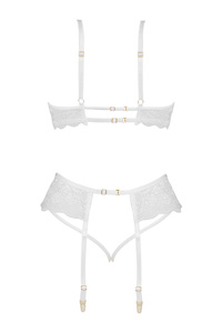 Lace White Lingerie Set Rose – Subtle Eroticism