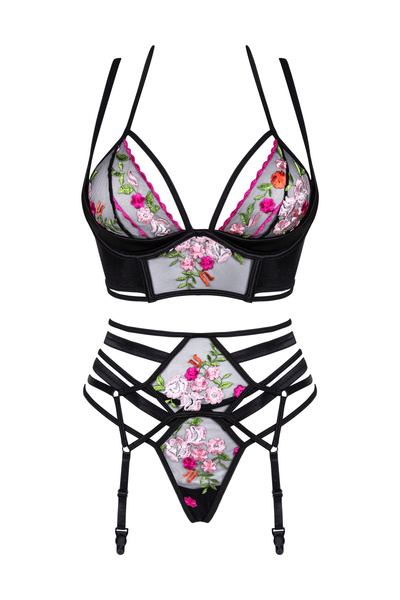 Floral Pattern Lingerie Set Joanna – Erotic Luxury