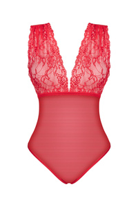 Luxury Red Bodysuit Veronica – Softness and Sensuality