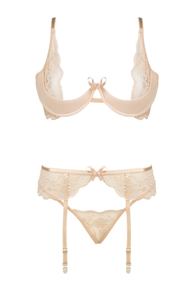 Elegant Lingerie Rose – Sensual Set in Nude