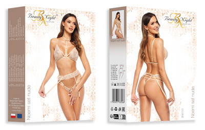 Sensual Lingerie Set Noemi – Elegance Of Nude Lace