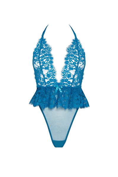 Turquoise Lace Bodysuit Karla – Luxury and Sophistication